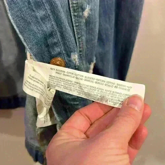 Zara Blue Jean Jacket - Picture 5 of 8